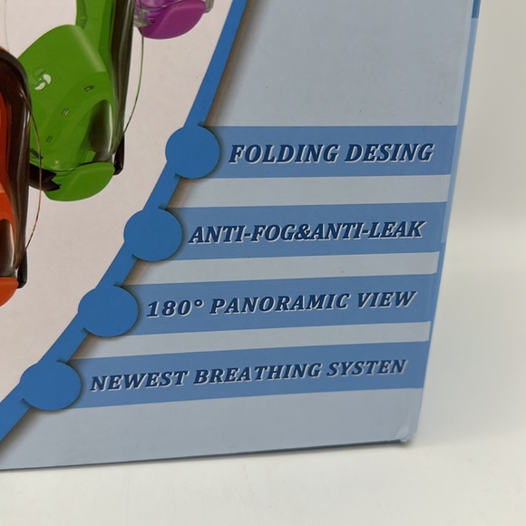 Mask Snorkeling Full Face 180 Vision Mask WSTOO—Color Green & Black - Picture 2 of 9